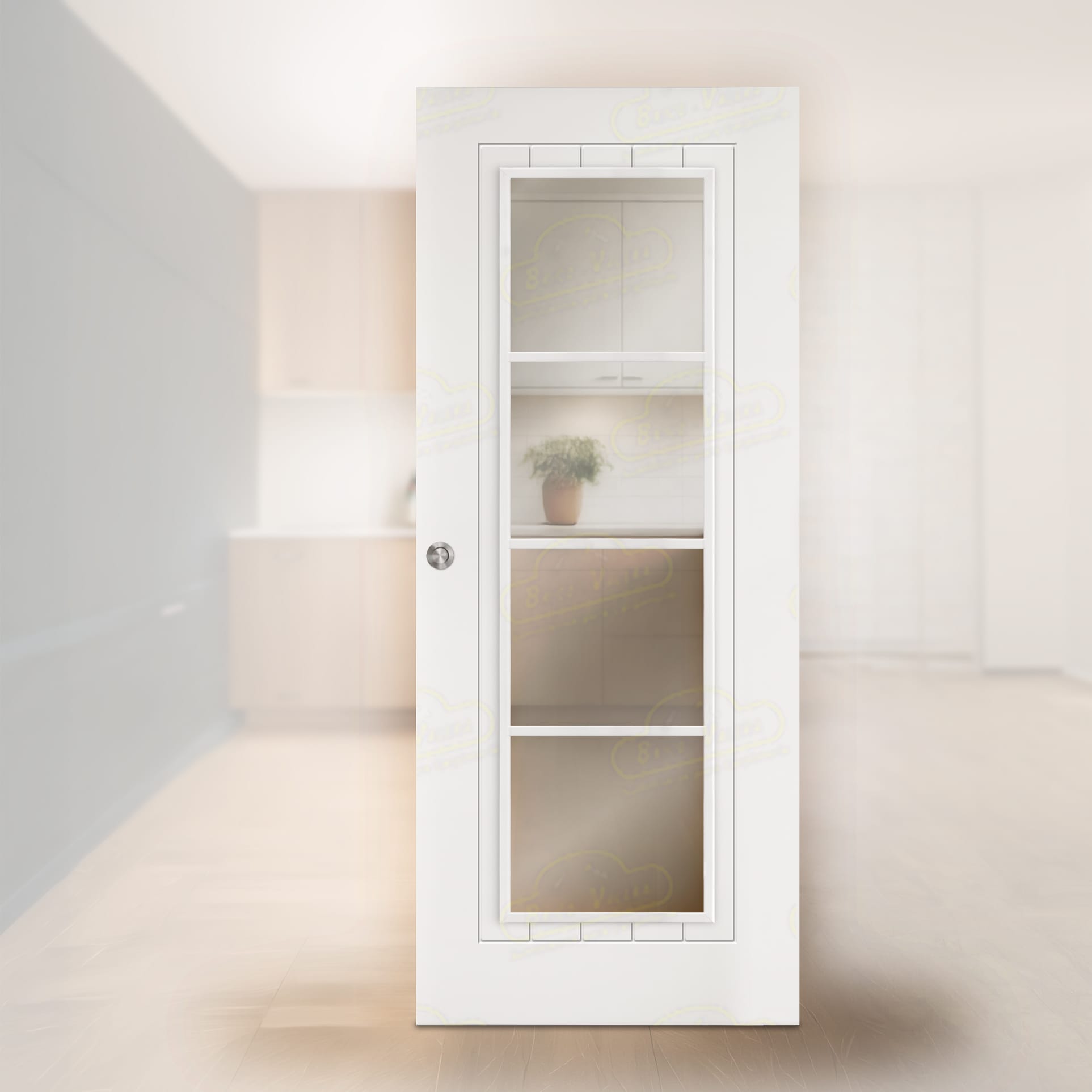 Puerta Corredera PL-3600-PV4 de Interior Lacada Blanca