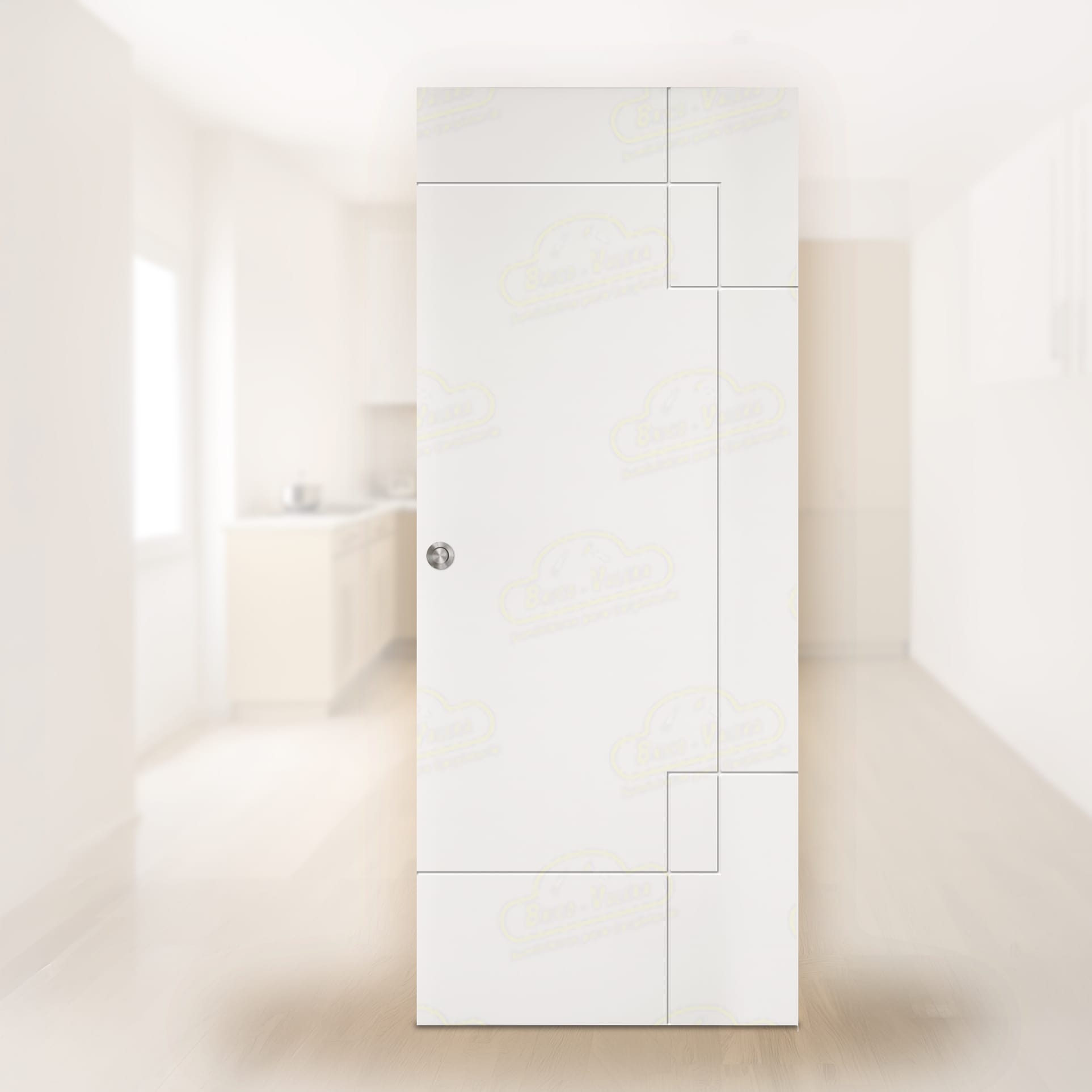 Puerta Corredera PL-4500-BZV3L de Interior Lacada Blanca