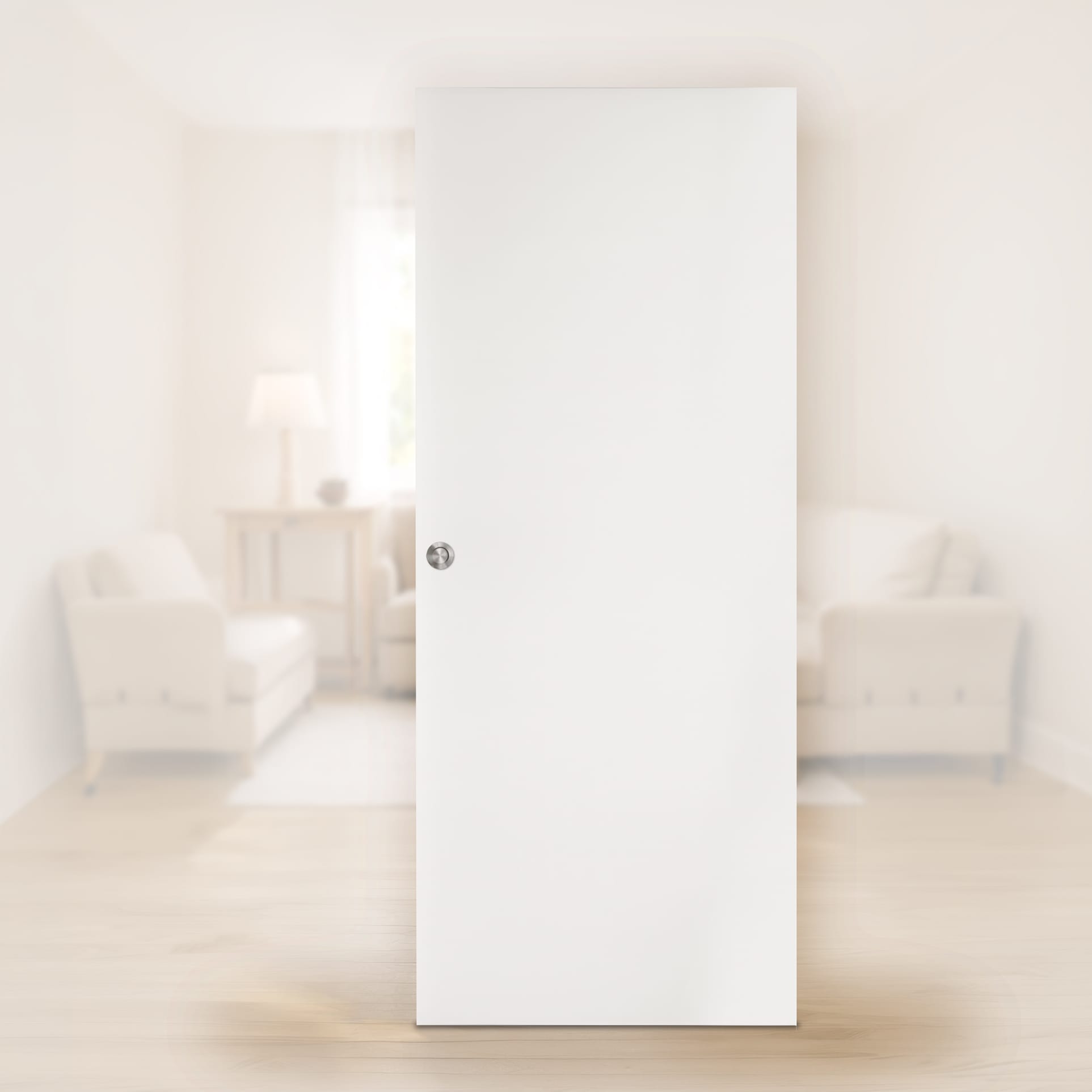 Puerta Corredera Blanca PL1 de Interior Lacada Blanca