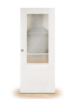Puerta Corredera Blanca PL1-ZV1 de Interior Lacada Blanca