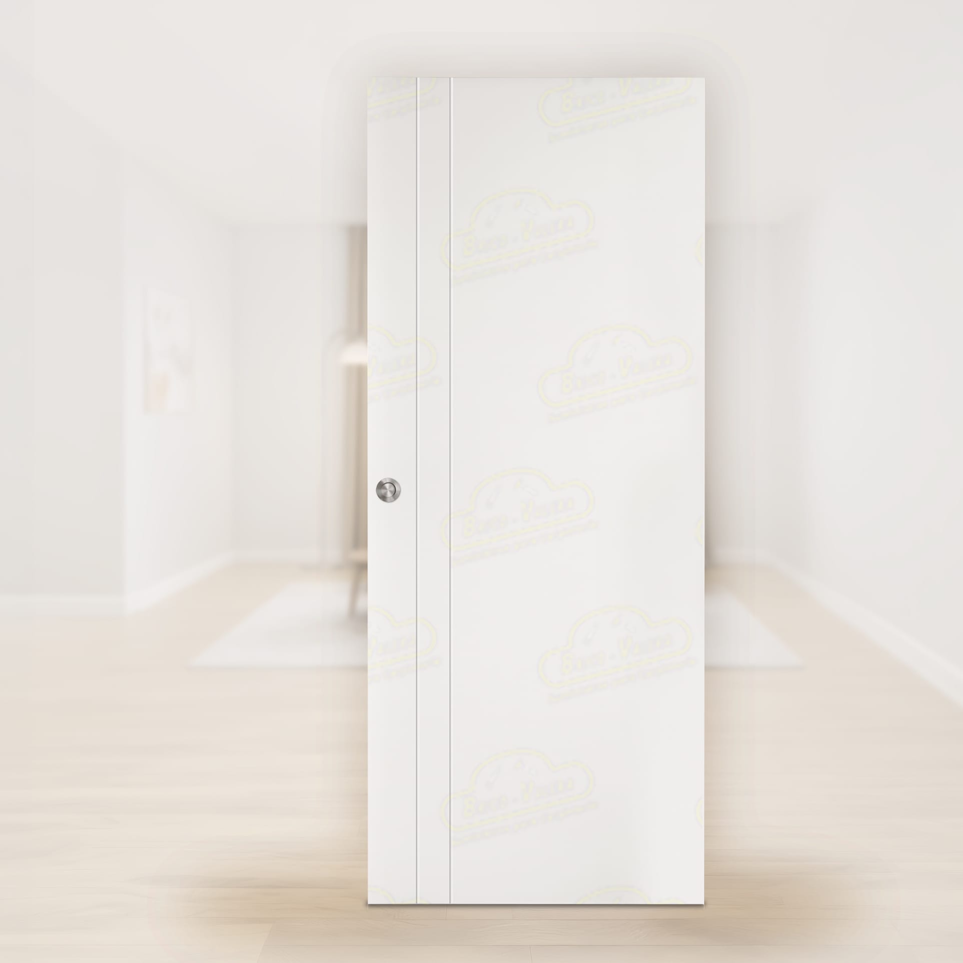 Puerta Corredera PV2 de Interior Lacada Blanca
