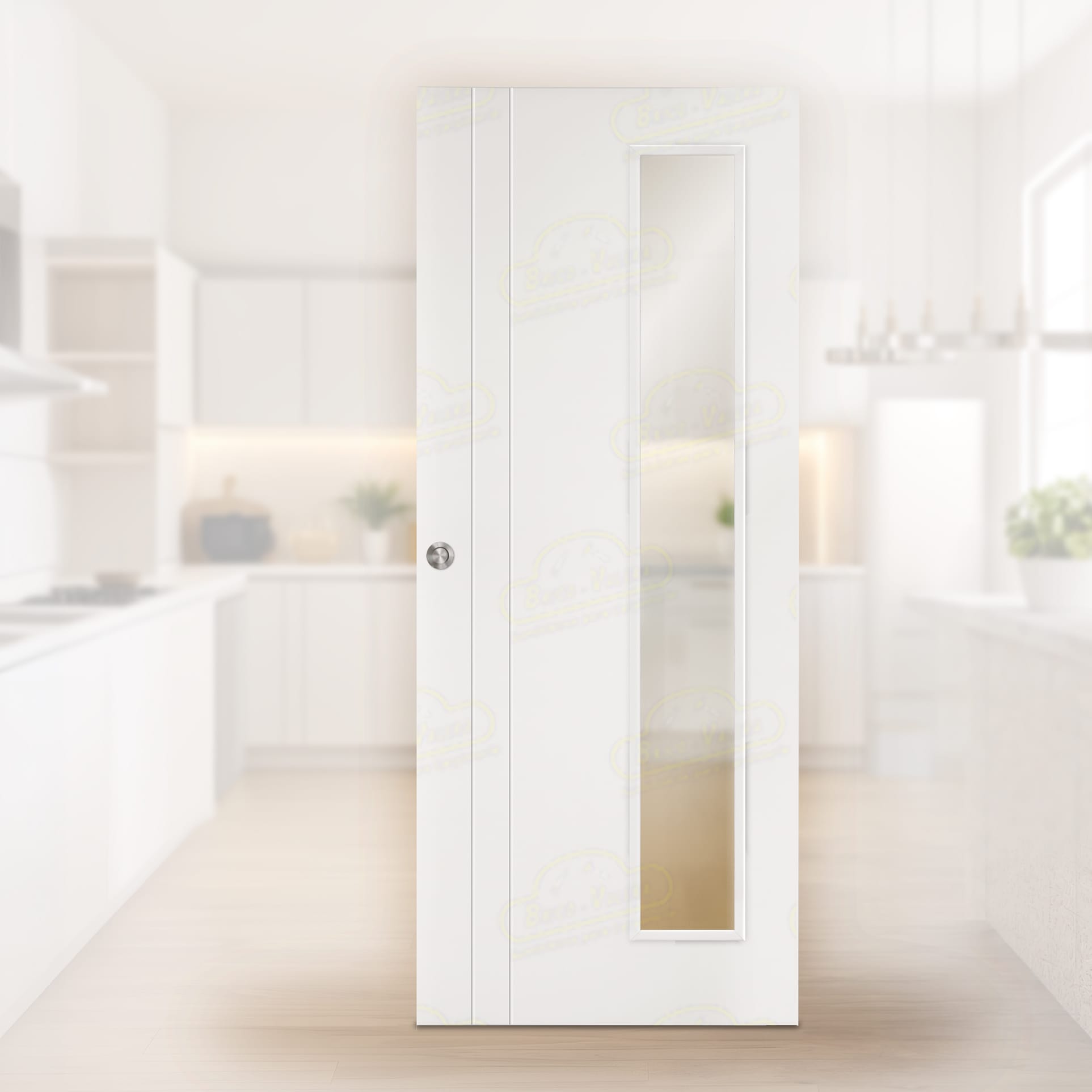 Puerta Corredera PV2-V1L de Interior Lacada Blanca