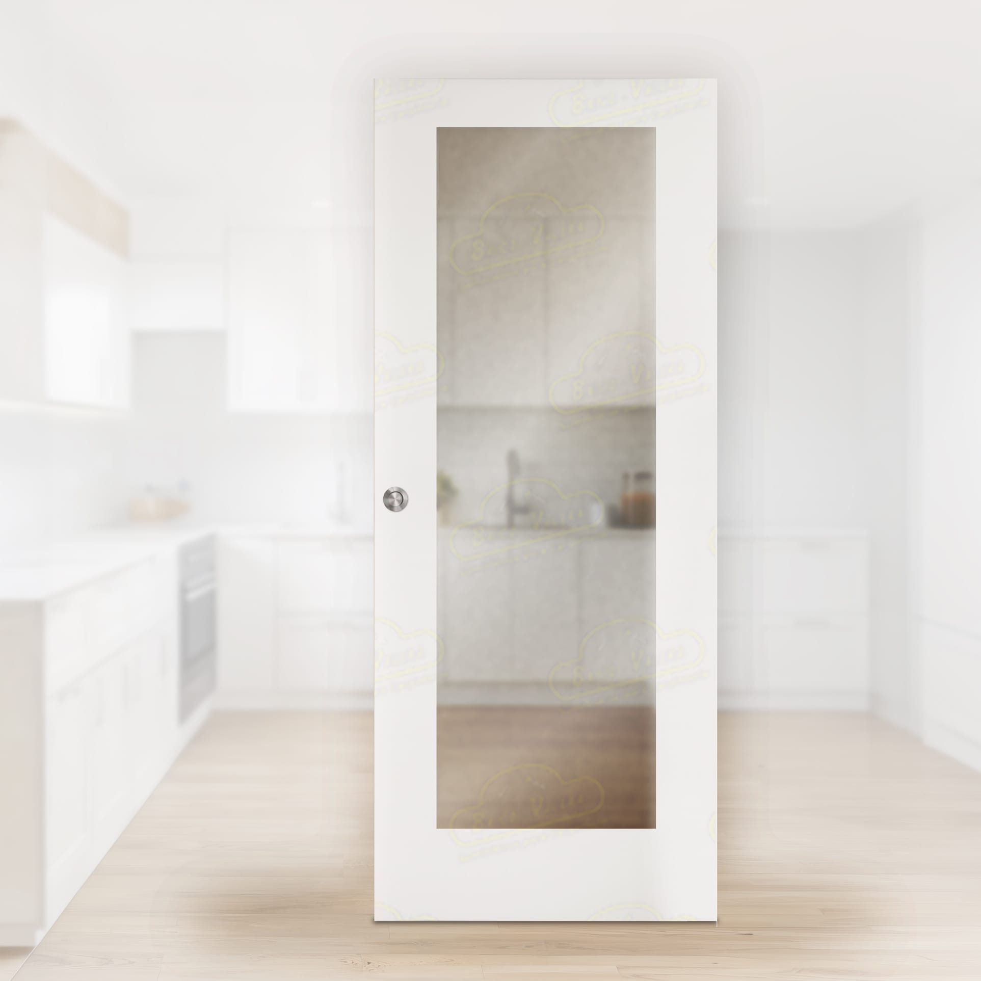 Puerta Corredera PV200-V1 de Interior Lacada Blanca