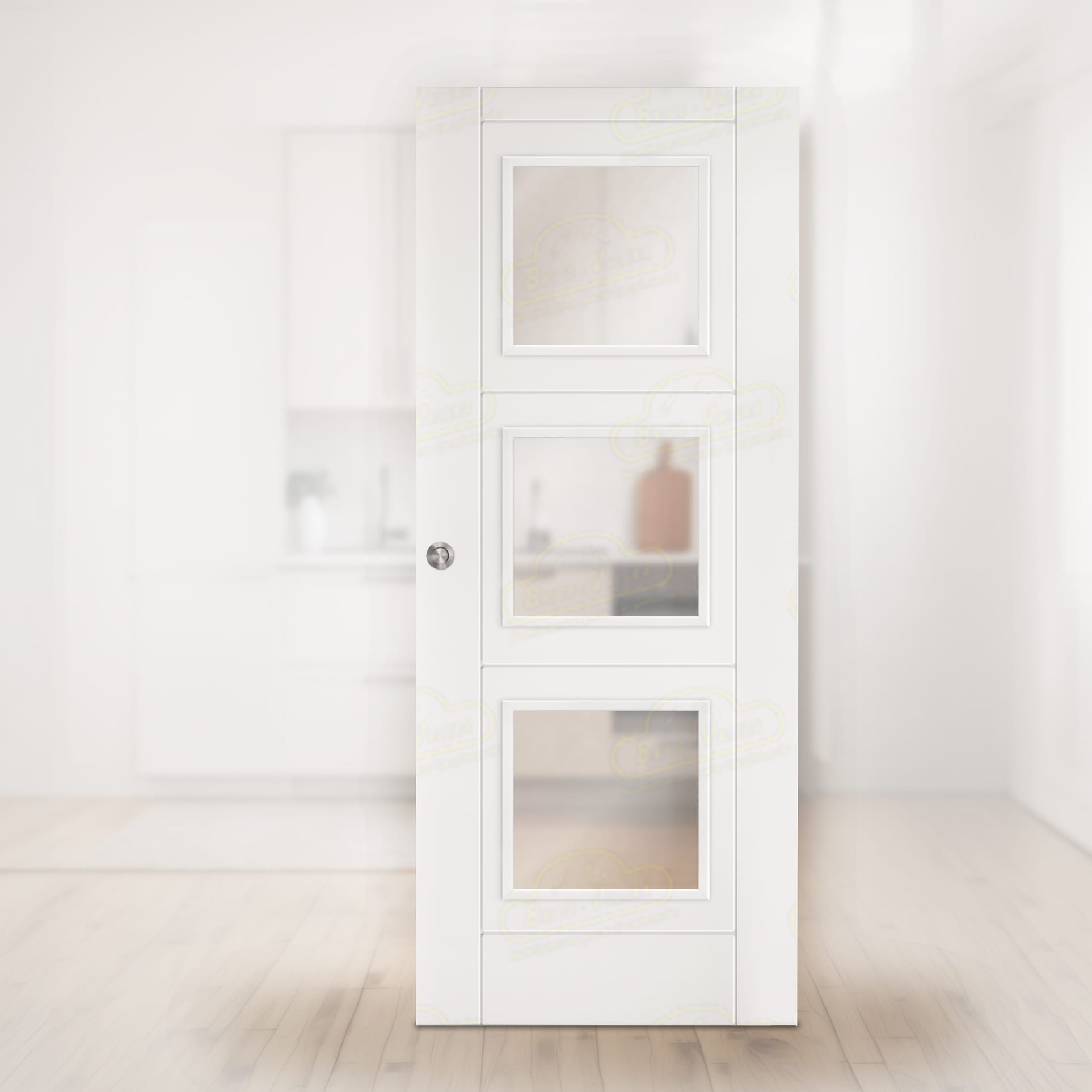 Puerta Corredera PVP4M de Interior Lacada Blanca