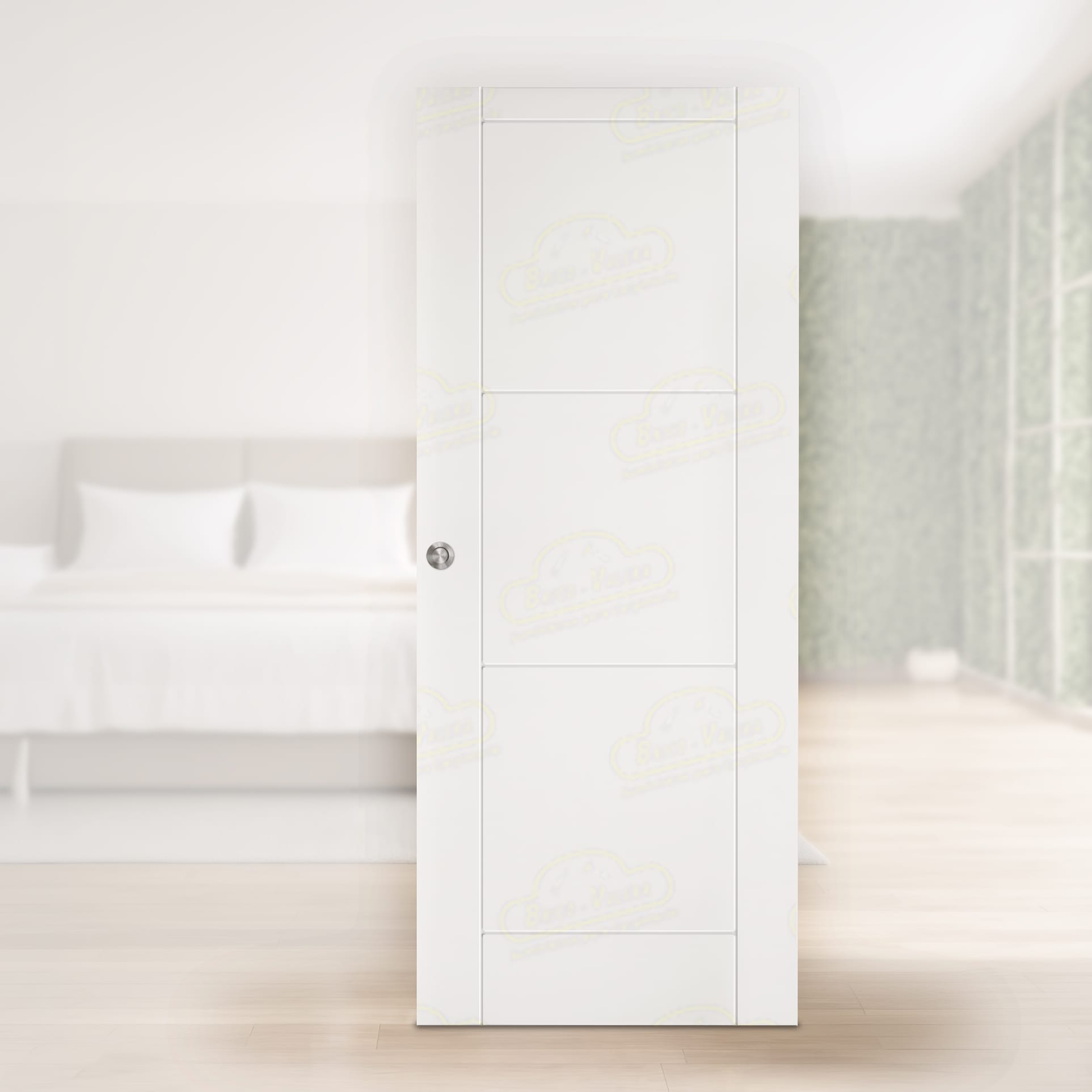 Puerta Corredera PVP4M-BV3 de Interior Lacada Blanca
