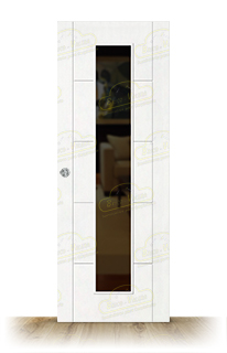 Puerta PVP5-V1C Lacada Blanca Corredera de Interior (Maciza)