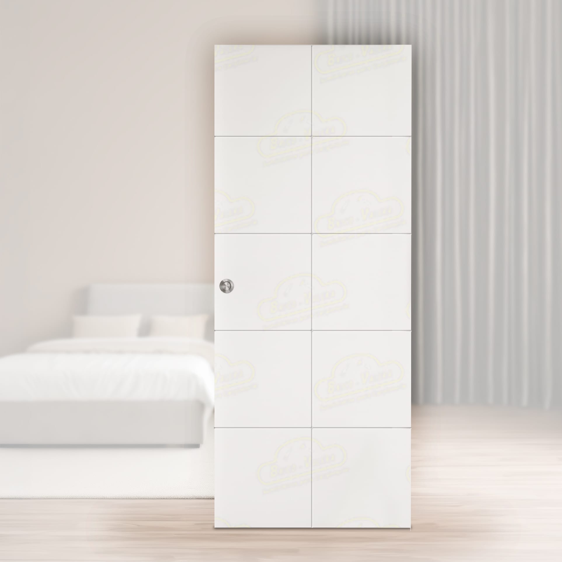 Puerta Corredera PVT10 de Interior Lacada Blanca