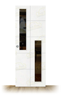 Puerta PVT10-V2 Lacada Blanca Corredera de Interior (Maciza)