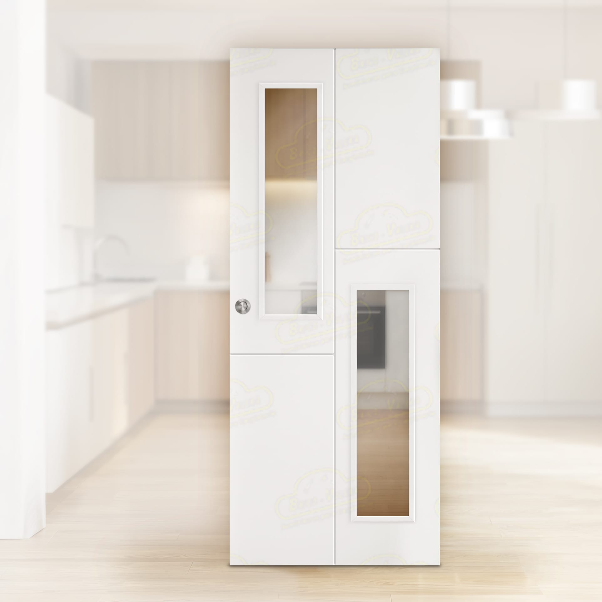 Puerta Corredera PVT4-V2 de Interior Lacada Blanca