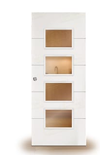 Puerta Corredera PVT5-BV4 de Interior Lacada Blanca