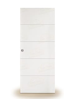 Puerta Corredera PVT5 de Interior Lacada Blanca