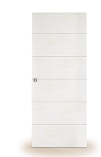 Puerta Corredera PVT7 de Interior Lacada Blanca