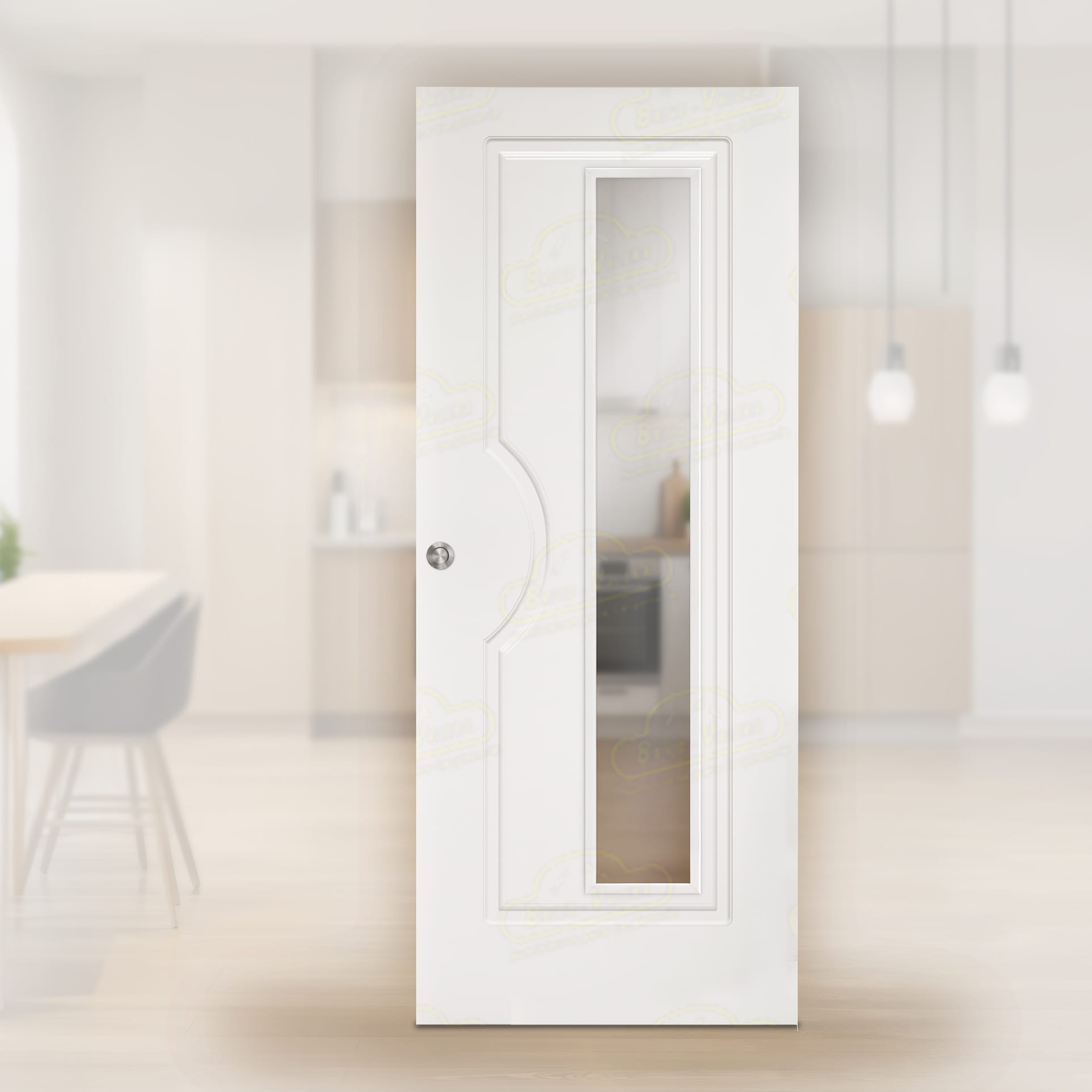 Puerta Corredera Royal-V1L de Interior Lacada Blanca