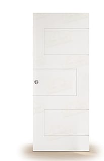 Puerta Corredera Sola de Interior Lacada Blanca