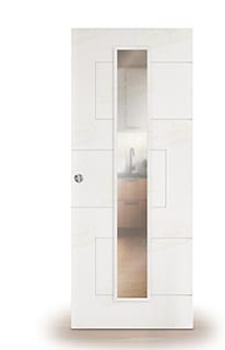 Puerta Corredera Sola-V1C de Interior Lacada Blanca