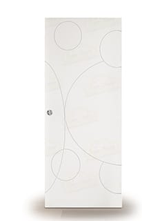 Puerta Corredera Universo de Interior Lacada Blanca