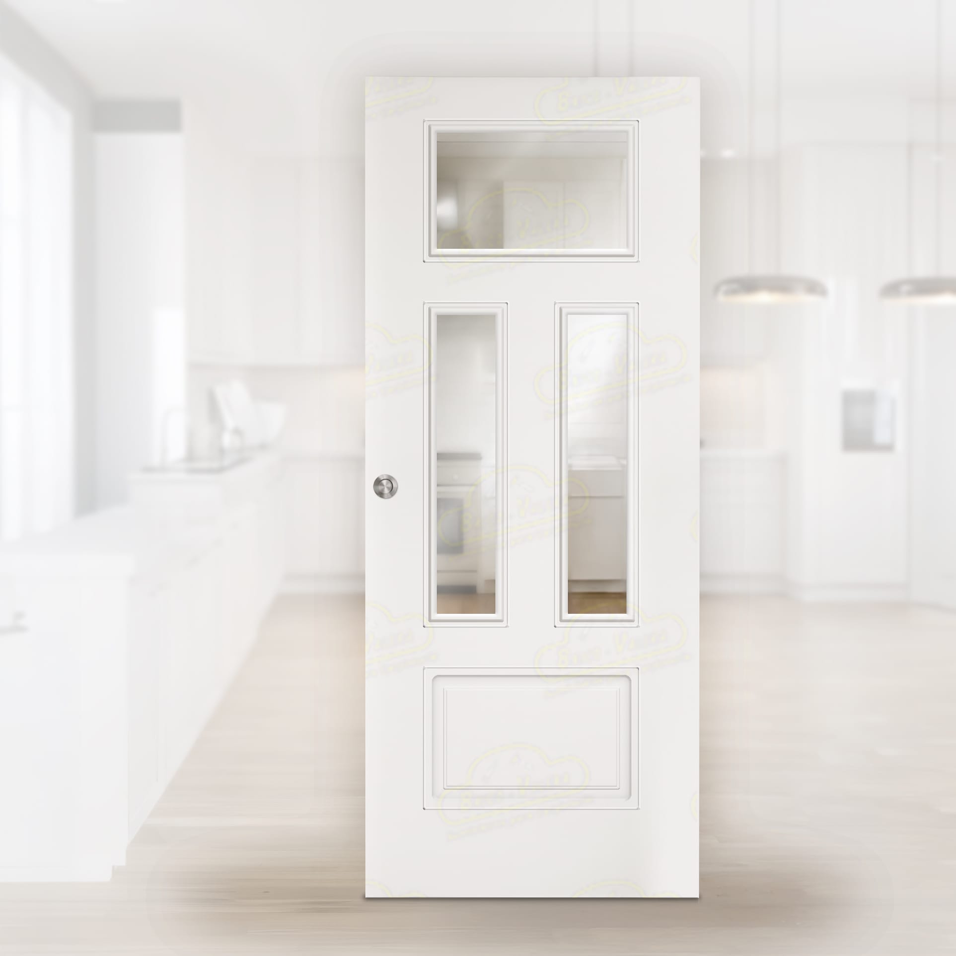 Puerta Corredera UR-140-V3 de Interior Lacada Blanca