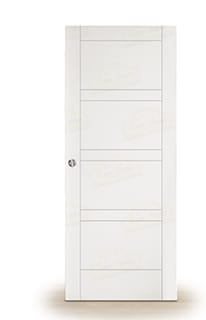 Puerta Corredera Valencia de Interior Lacada Blanca