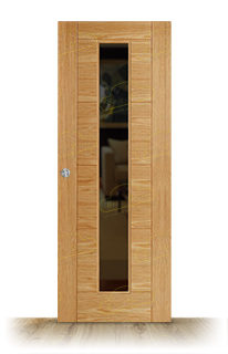 Puerta Corredera VP6 V1C Roble de Interior Moderna