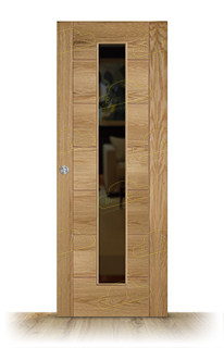 Puerta Corredera VP7 V1C Roble de Interior Moderna