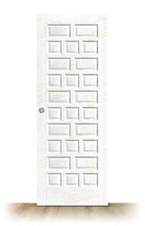 Puerta Castellana-R Rústica de Interior de Madera Lacada en Blanco