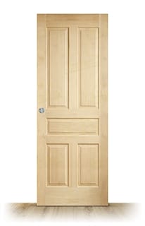 Puerta Corredera Málaga-L de Interior Rústica en Crudo