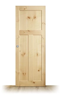 Puerta Corredera Mallorca-L de Interior Rústica en Crudo
