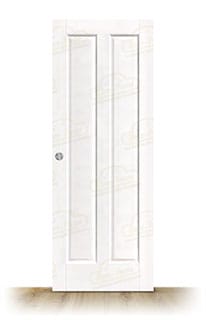 Puerta PM-1036-R Rústica de Interior de Madera Lacada en Blanco