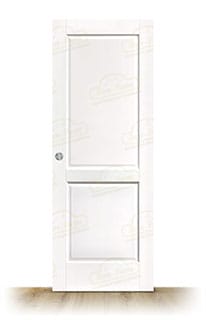 Puerta PM-1045-R Rústica de Interior de Madera Lacada en Blanco