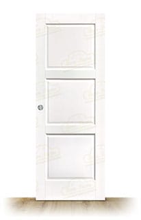 Puerta PM-1067-R Rústica de Interior de Madera Lacada en Blanco