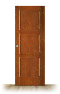 Puerta Corredera PM-1067-R de Interior Rústica Teñida Miel Oscuro D-2824