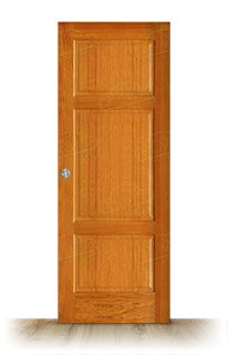 Puerta Corredera PM-1069-R de Interior Rústica Teñida Miel Claro D-2824