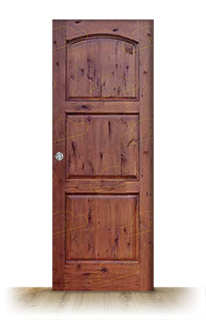 Puerta Corredera PM-1089-R de Interior Rústica Teñida Nogal D-2915