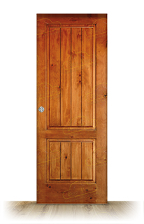 Puerta Corredera PM-1099-R de Interior Rústica Teñida Miel Oscuro D-2824