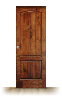 Puerta Corredera PM-1105-R de Interior Rústica Teñida Miel Oscuro D-2824