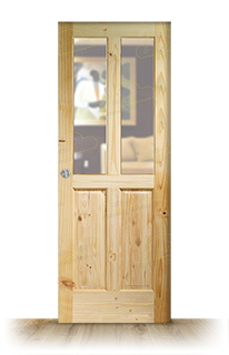 Puerta Corredera PM-1108-R V2 de Interior Rústica en Crudo