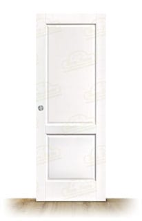 Puerta PM-1109-R Miel Rústica de Interior de Madera Lacada en Blanco