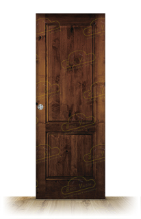 Puerta Corredera PM-1109-R Nogal de Interior Rústica Teñida Nogal D-2915