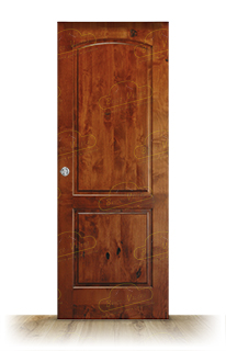 Puerta Corredera PM-1110-R de Interior Rústica Teñida Miel Oscuro D-2824