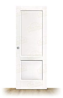 Puerta PM-120-R Rústica de Interior de Madera Lacada en Blanco