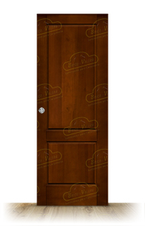 Puerta Corredera PM-120-R de Interior Rústica Teñida Nogal D-2915