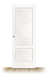 Puerta PM-120M-L Rústica de Interior de Madera Lacada en Blanco