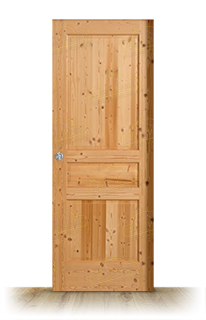 Puerta Corredera PM-3002-R de Interior Rústica Barniz Fabrica