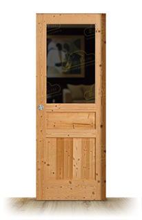 Puerta Corredera PM-3002-R ZV1 de Interior Rústica Barniz Fabrica