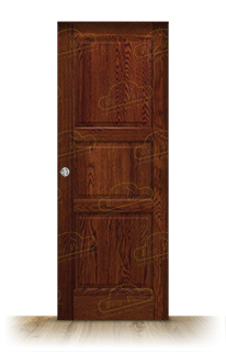 Puerta Corredera PM-320-R de Interior Rústica Teñida Nogal D-2915