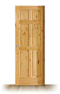 Puerta Corredera PM-600 de Interior Rústica Barniz Fabrica