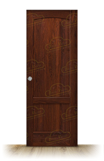 Puerta Corredera PM-72R-L de Interior Rústica Teñida Nogal D-2915