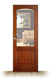 Puerta Corredera PM-Madrid-R ZV1 de Interior Rústica Teñida Sapely D-5206
