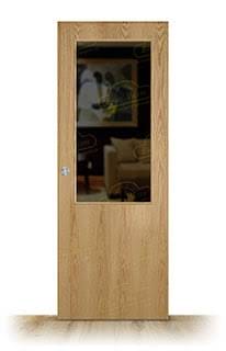 Puerta Corredera Melamina HL1 ZV1 Roble de Interior
