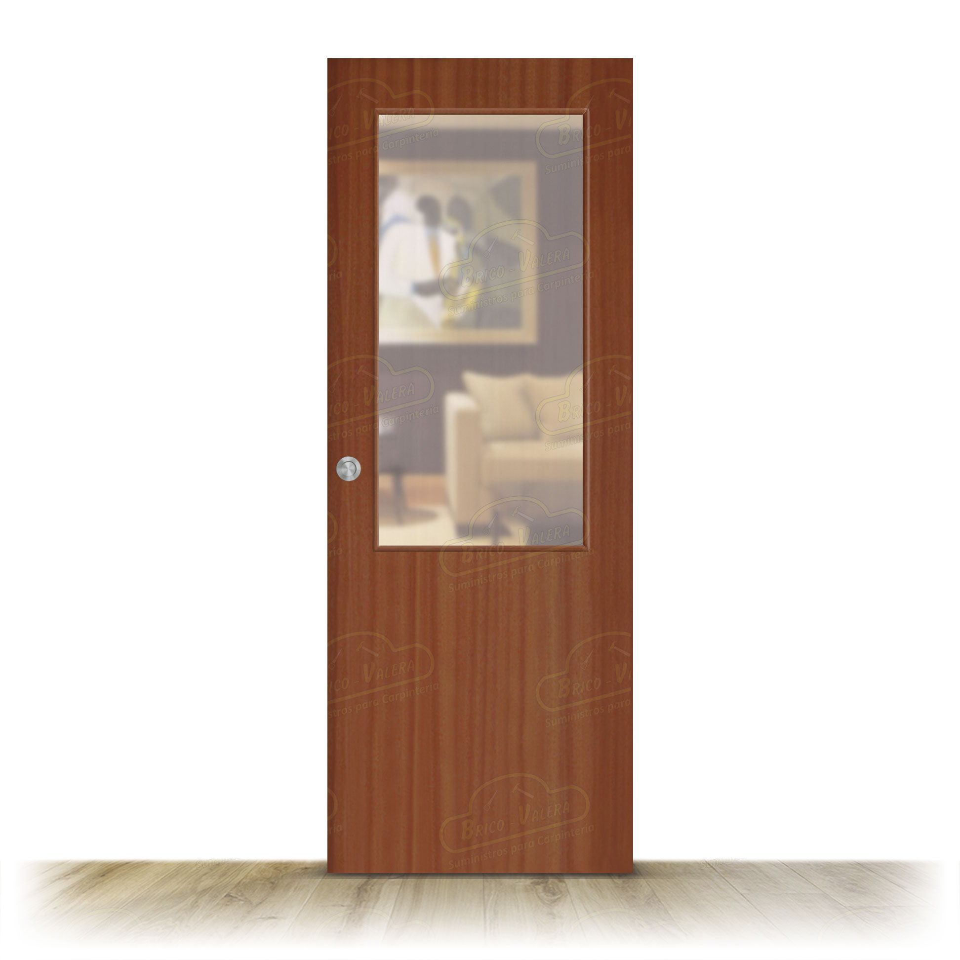 Puerta Corredera aligerada HL1 ZV1 Sapelly de Interior